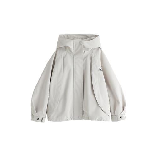 Boys Girls Lightweight Breathable Raincoat Waterproof Hooded Rain Jacket Windbreaker Easy to Fold