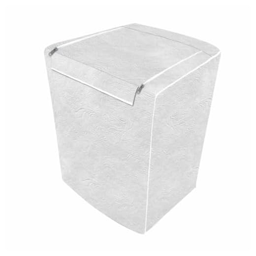 "Capa Para Maquina De Lavar Brastemp Eletrolux Consul 12Kg 13Kg 14Kg 15Kg 16Kg 17Kg Impermeável Flanelada Com Zíper Proteção UV Material Super Resistente E Perolizado de Alta Qualidade" (Branco)