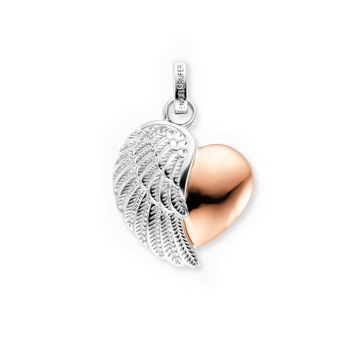 Engelsrufer Damen Herzflügel Anhänger für Halskette Bicolor aus Sterling Silber - Ösenverschluss - nickelfrei