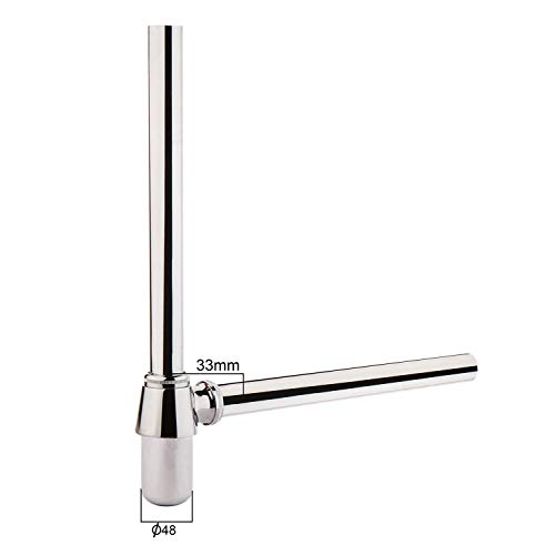 Image of Kohler Complementary Bottle Trap 350mm CP | Durable Anti-Corrosion Sink Drain Pipe Hardware| Modern Sleek Design Wall Mount Fitting|Polished Chrome Brass Basin Waste Trap for Bathrooms|3 Year Warranty