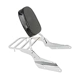 Backrest Detachable Sissy Bar W/Luggage Rack Backrest Compatible with Honda Magna VF 750 1994-2003 Magna VF 250 1995-2006