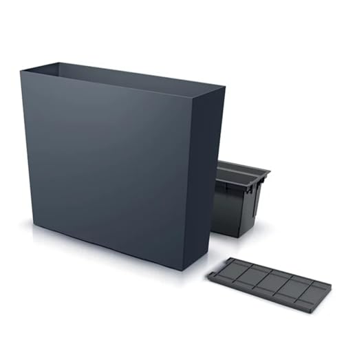 B2C Large Tall Slim Planter Rectangle Floor Standing Indoor Outdoor Patio Plant Pot Anthracite Minimalistic Home & Garden Decorative Plant Box