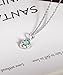 Eastlily Infinity Emerald Necklace for Women, May-Emerald 925 Sterling Silver Birthstone Pendant with Titanium Steel Chain 18