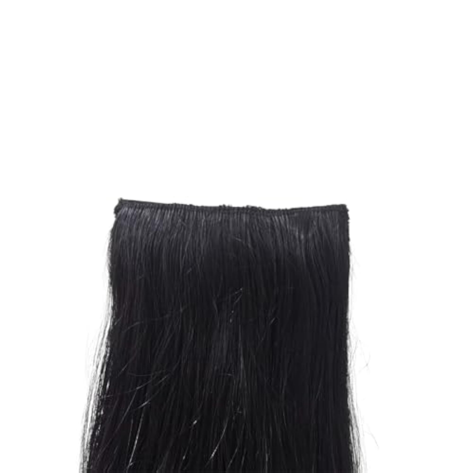 Clip-In Human Hair Extension for Women, Natural Black
