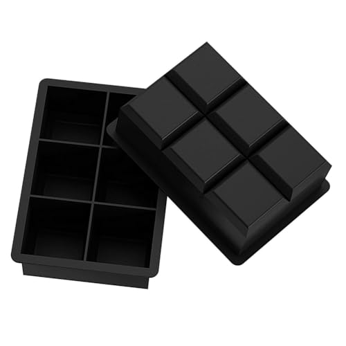 Kit 4 Formas De Gelo Silicone Forma 6 Cubo Grande Esfera Grande e Comeia 37 Compartimento Resistente