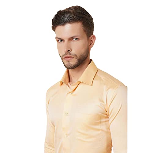 Image of Blackberrys Men's Cotton Solid Slim-Fit Formal Shirts