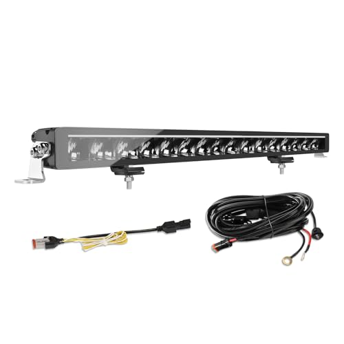 CO LIGHT 32' LED Driving Lightbar Auto mit ECE Zulassung, 120W 24000LM led Lichtleisten 12v/24V Strahl bis zu 1066 Meter IP68 für Offroad/LKW/Auto/Pickup/Fahrzeuge/Lastwagen