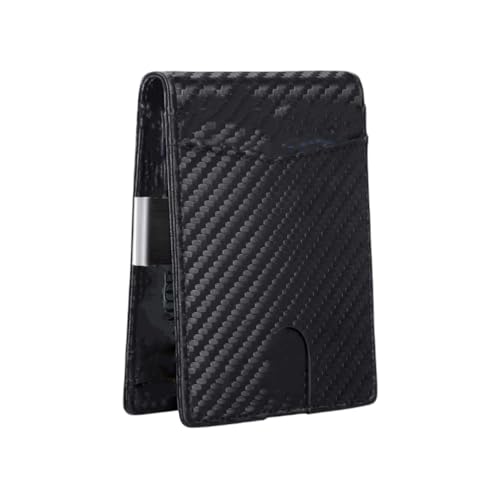 Money Wallet Clip Minimalist Wallet RFID Blocking ID Credit Card Wallet Holder Front Pocket Anti-scan(01)