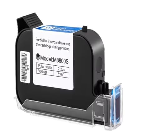 Cartouche TIJ 12,7 mm encre solvant noire séchage rapide 1pC-Black pour codage industriel