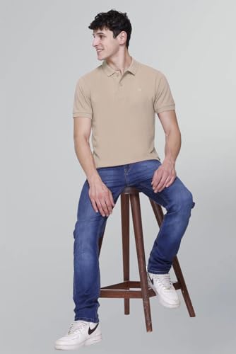 Image of Half Cotton Polo T Shirt for Man with Pocket - Regular Fit Mens Collar Tshirt