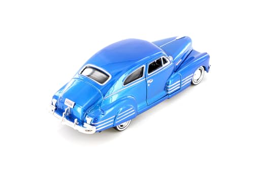 Modelo a escala 1:24 Chevy Aerosedan Fleetline 1948 azul miniatura 5