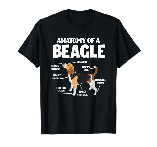 Anatomía de un Beagle - Regalo divertido para amantes de los perros Camiseta