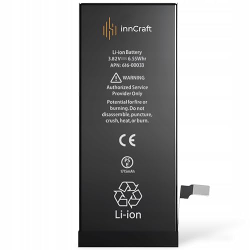 innCraft Energy Akku kompatibel mit Apple iPhone 6S 1715 mAh