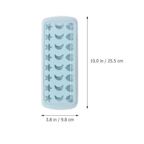 Molde para cubitos de hielo 24 cavidades silicona miniatura 2