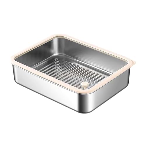 PURFUU Recipiente de acero inoxidable para preparación de comidas con aislamiento térmico, diseño a prueba de fugas, ideal para viajes, trabajo, picnic, camping, almacenamiento de alimentos de acero