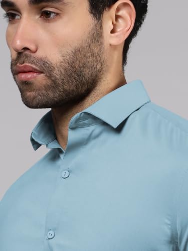 Image of Beyoung Cotton Plain Regular Fit Shirt for Men | Full Sleeve | Formal Shirt | Classic Collar Cotton
