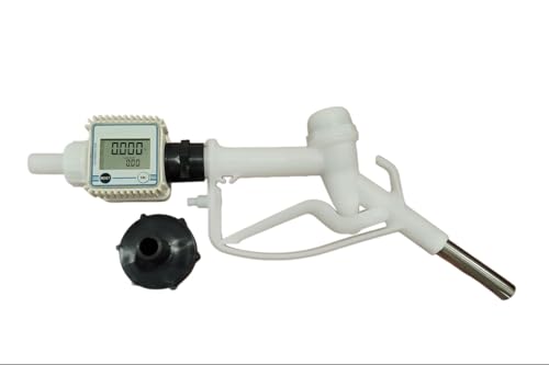 Image of DEF (Urea) K24 Flow Meter with Manual Nozzle & Connector | Turbine Meter Kit for Diesel Exhaust Fluid | High Accuracy Dispenser for Cars Trucks Tractors | Durable, Compact, Easy Setup