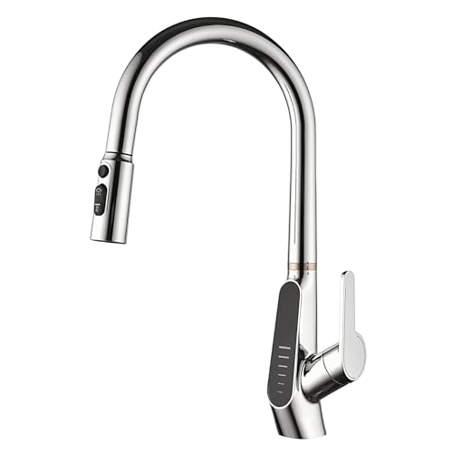 Robinet de cuisine blanc à bec haut pivotant pour îlot central - 2