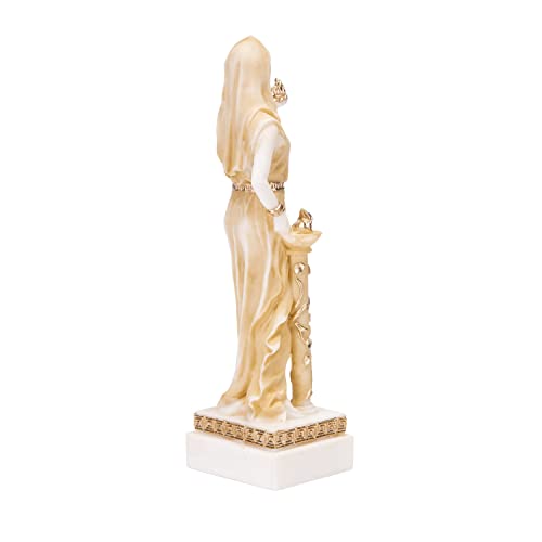 Hestia estatua dorada 6.2 pulgadas miniatura 4