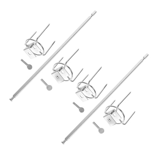 ifundom 2set Rotating Stainless Steel Chicken Forks for Oven Bbq Easy to Rotating Forks for Turkey and Chicken for Air Fryer and Camping Cooking