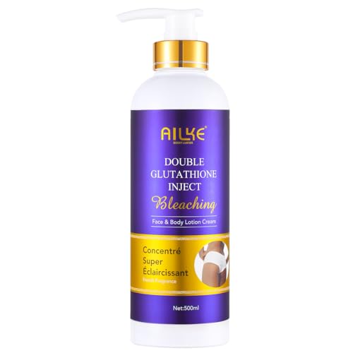 AILKE BOOST LUSTER Loción Corporal Iluminadora con Glutatión Crema Corporal Hidratante Intensamente Hidratante Suave No Grasa Radiante Para Todo Tipo De Piel 500 ml