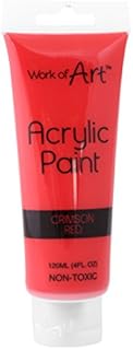 Work of Art Orange Acrylic Paint 120ml