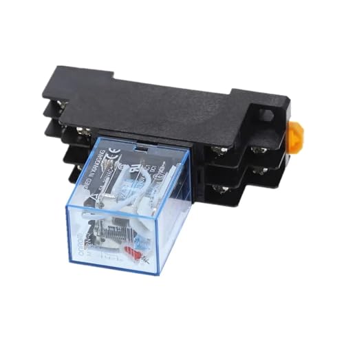 Relé MY2N-J DPDT 12V DC interruptor electromagnético de 8 pines con base de enchufe 4