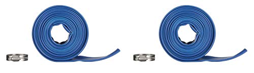 Blue Devil 25-Foot Backwash Hose for Pool with Hose Clamp, 1-1/2