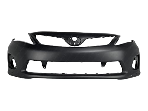 MBI AUTO - Primered, Front Bumper Cover Fascia for 2011-2013 Toyota Corolla S/XRS 11-13, TO1000373