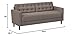 ZINUS Benton Sofa Couch, Grid Tufted Cushions, Easy, Tool-Free Assembly, Stone Grey
