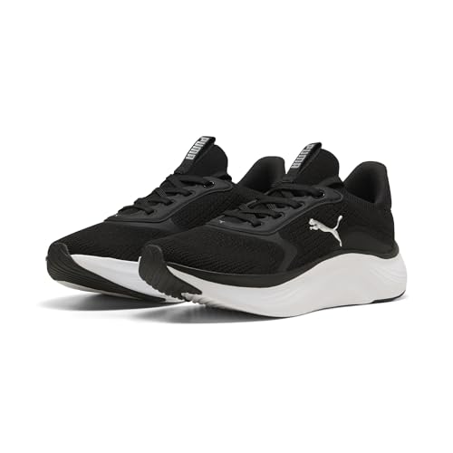 PUMA Women's Softride Mayve 2 Shoes, Black- White- Silver AH26, 8 WNS - image 2