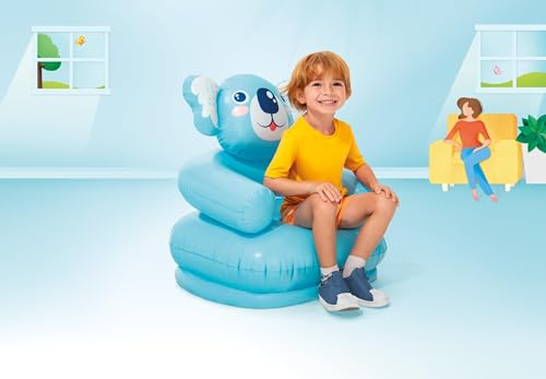 Image of Kids Inflatable Animal Chair with Cute Bear & Koala Design, Soft PVC Inflatable Sofa for Toddlers, Comfortable Indoor Seating, Playroom, Nursery & Kids Bedroom, Ages 3-8, Pack of Any One