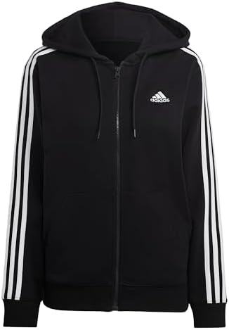 adidas womens Essentials 3-stripes French Terry Regular Full-zip ...