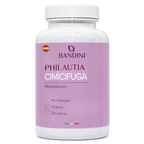 Bandini® Cimicífuga Negra, Trébol Rojo y Salvia - 60 Cápsulas - Complejo Natural con 200mg de Red Clover, 100mg de Salvia y 80 mg de Cohosh Negro - Favorece el Equilibrio Diario - Cimicifuga racemosa