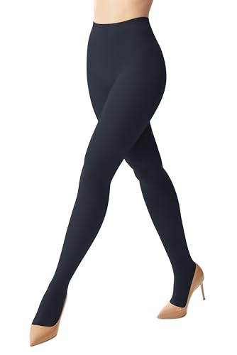 Image of leg elegant Women's 80 Den Microfiber Soft Opaque Tights Pantyhose