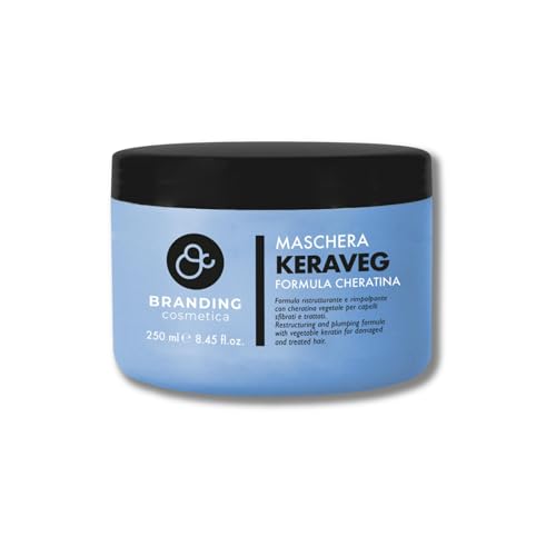 BRANDING COSMETICA Maschera Cheratina Bio Vegetale Ristrutturante Riparatrice Capelli Sfibrati