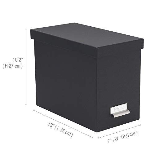 Bigso Box Of Sweden 954145644 John Fiberboard Label Frame Desktop File Storage Box thumb #1