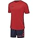 hummel Unisex-Youth Ensemble junior Duo Set Track Suit, Rouge/bleu Marine, 12 ans EU