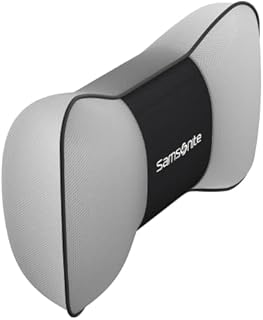 SAMSONITE, Neck Pillow for Car and SUV, Helps Elevates Personal Comfort, 100% Pure Memory Foam, Headrest Cushion Fits Most Vehicles