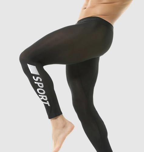 Men's See Through Sheer Fitness Leggings Men Plus Size Sexy Ultra-Thin Elastic Pajama Sport Pants4