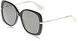 Gucci Unisex – Erwachsene GG0511S-001-57 Sonnenbrille, Schwarz Glänzend - Gold, 57