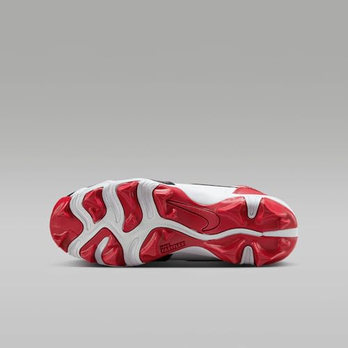 Jordan 1 Mid Little/Big Kids' Cleats (HF6883-601, Gym Red/White/Black)2