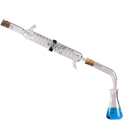 Miniatura 5 de Aparato de destilación de aceite esencial de laboratorio de 8.5 fl oz-67.6 fl oz, destilador de agua, kits de cristalería con embudo separador
