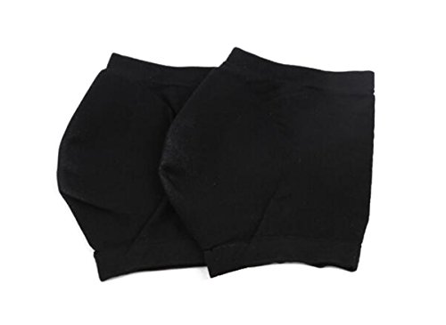 Flyott Women Men Heel Protector Moisturizing Gel Feet Sleeve Heel Socks Cup Cushion to Relieve Pain and Pressure Soften Repair Cracked Skin (L, Black)