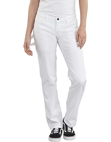 Pantalones Dickies Flex para pintoras y profesionales con diseño utilitario recto de mujer