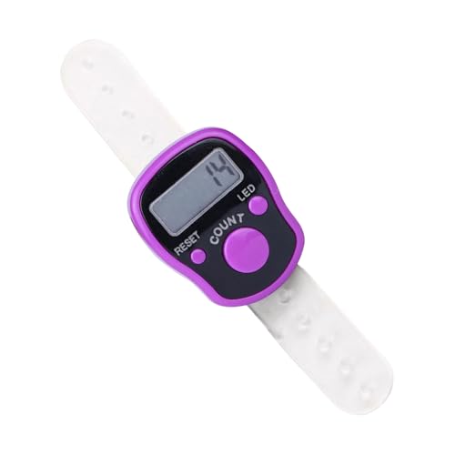 Dayysiuy Contador Digital De Dedos - Contador Electrónico De Mano Para Conteo | Pantalla Digital Portátil Con Botón Reseteable Para Golf Y Natación