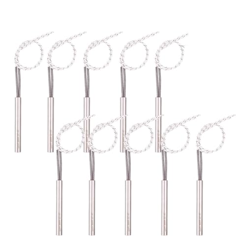 VirtuWard 220V ybg_΃J[gbWq[^[ 350W /400W 9/9.5*150mm Ǐ󔭔M dXg[u/gF SUS304(10 pcs,350w 9x150mm)