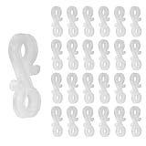 100 Stück Dachrinnenhaken Draußen, Lichterketten Dachrinnenhaken für Lichterketten Halterung, Regenrinne Kunststoffhaken Kunststoff Haken für Weihnachtsbeleuchtung Außen Weihnachtsbaum Dekorationen