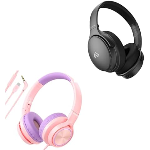 INFURTURE H1 Active Noise Cancelling Headphones and CH5 Kids Headphones Cover