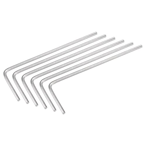 sourcing map 1.3mm Hex Key Wrench, L Shaped Long Arm CR-V Repairing Tool 6 Pcs